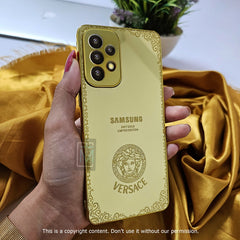 Galaxy A Series Crafted Gold Luxurious Camera Protective Case