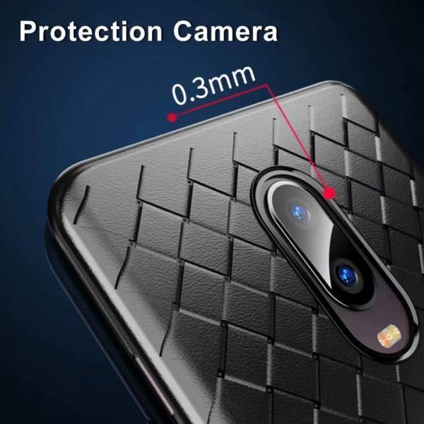 OnePlus 7 Ultra-thin Grid Weaving Case