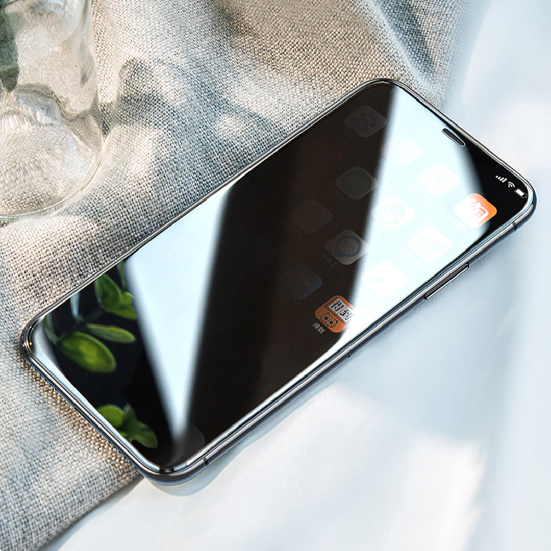 iPhone - Anti Spy Privacy Tempered Glass with Camera Lens Protector