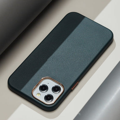 iPhone 13 Series -  Leather Textured Plated Case