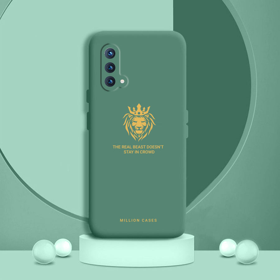 OnePlus Nord CE (3 in 1 Combo) Soft Silicone Lion Case + Tempered Glass + Camera Lens Protector
