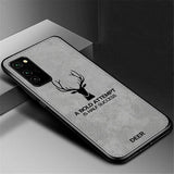 Galaxy S20 (3 in 1 Combo) Deer Case + Tempered Glass + Earphones