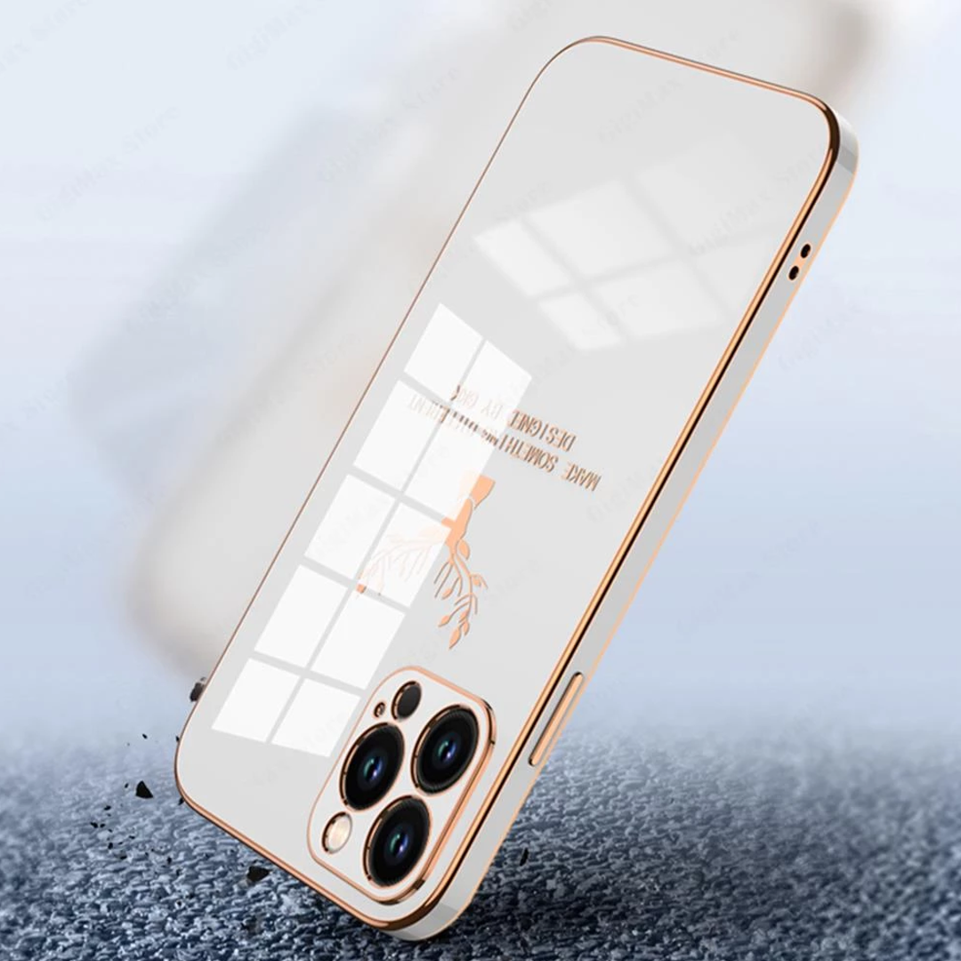 iPhone 13 Series - Electroplating Deer Print Soft Case