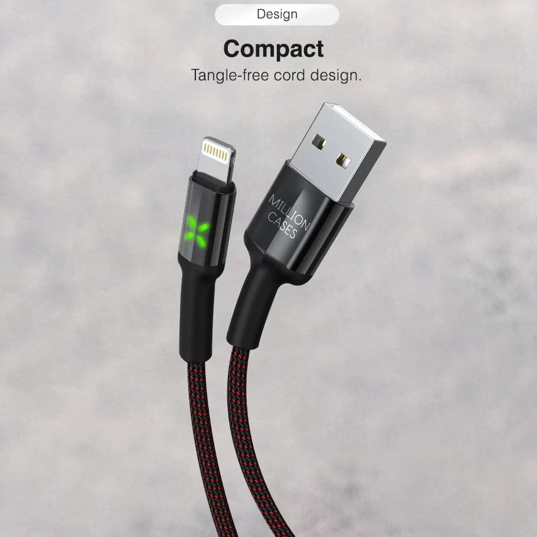 Million Cases - Auto Disconnect Quick Charging Smart Lightning Cable