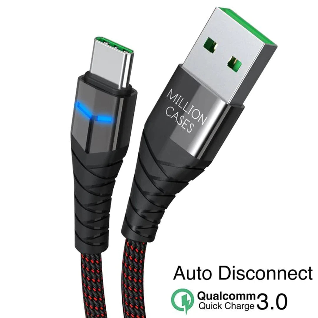 Million Cases - Auto Disconnect Quick Charging Smart Type-C Cable