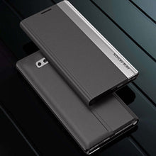 Load image into Gallery viewer, Galaxy Note 10 Plus PU Leather Side Window Flip Case
