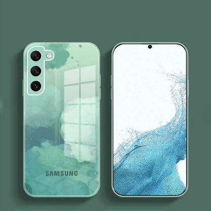 Galaxy S21 Plus Colorful Wave Glass Phone Case