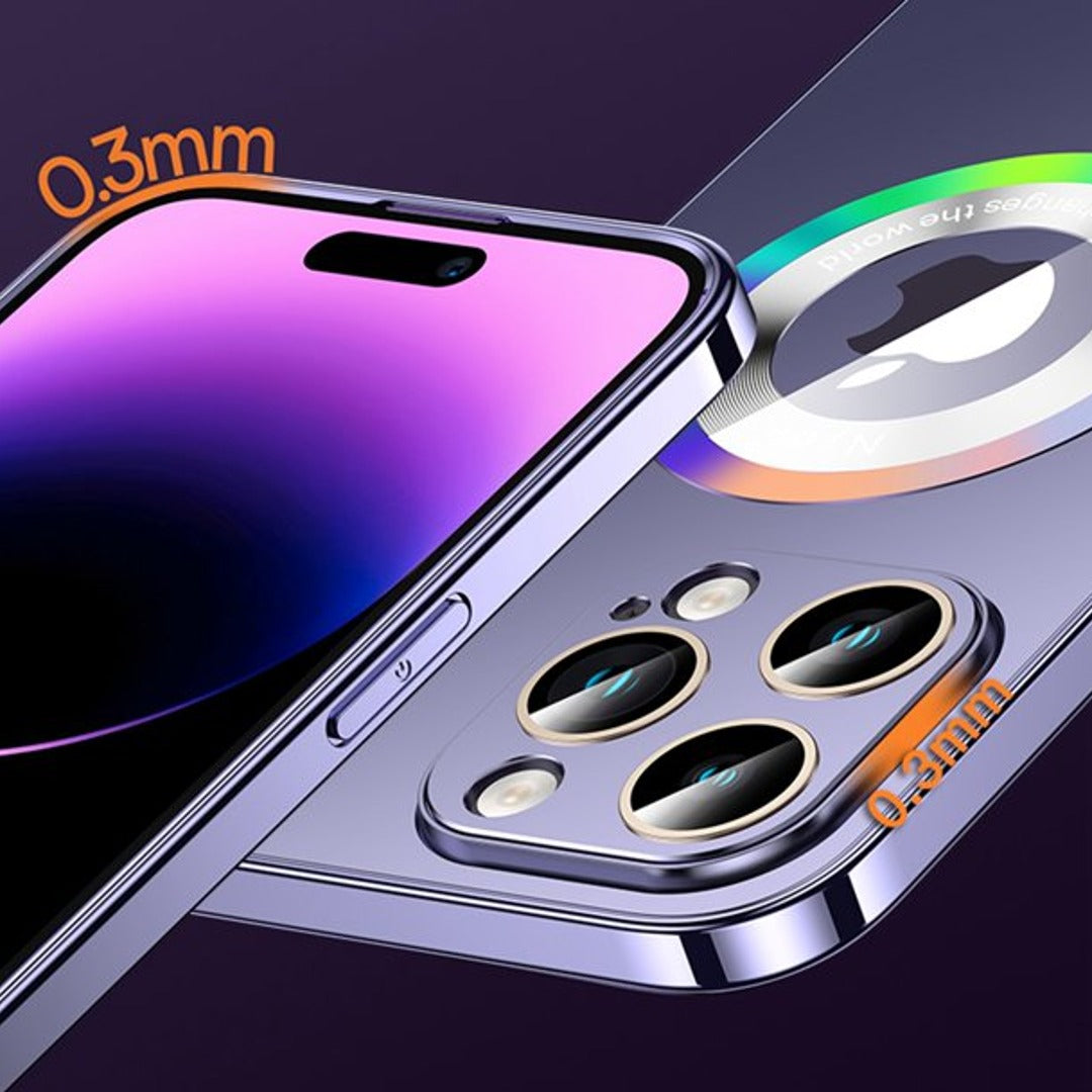 iPhone 14 Colorful Logo Magnetic Protective Case