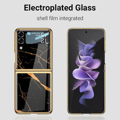 Galaxy Z Flip4 Marble Glass Case