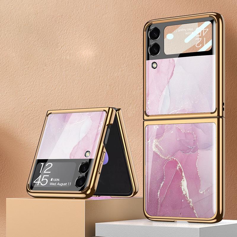 Galaxy Z Flip3 Luxury Splice Marble Case