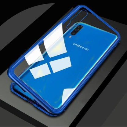 Galaxy M40 Electronic Auto-Fit Magnetic Transparent Glass Case