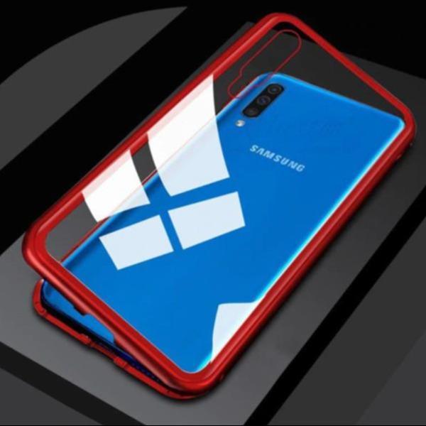 Galaxy M40 Electronic Auto-Fit Magnetic Transparent Glass Case