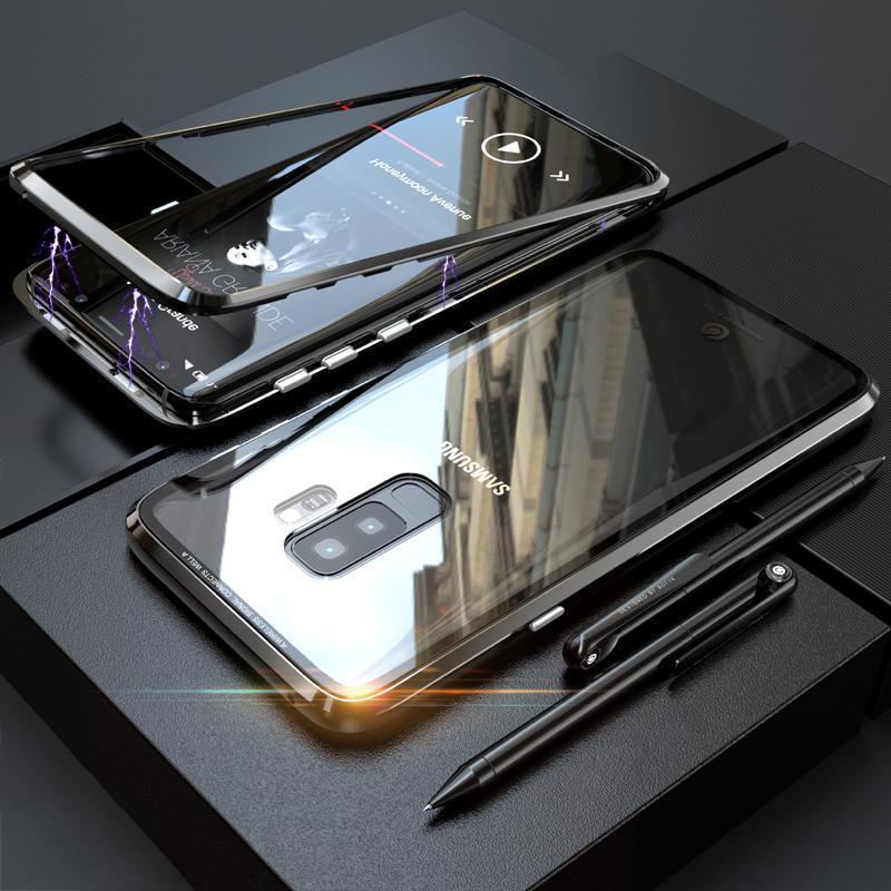 Galaxy Series Electronic Auto-Fit Magnetic Transparent Glass Case