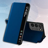 Galaxy Series Genuine Half View Flip Case