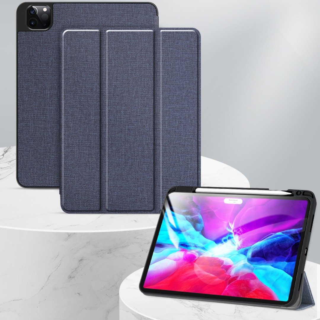 Mutural ® Smart Flip back Cover with Pencil holder for iPad