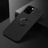 iPhone 12 Pro Metallic Finger Ring Holder Matte Case