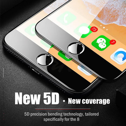 iPhone 8 5D Tempered Glass Screen Protector [100% Original]