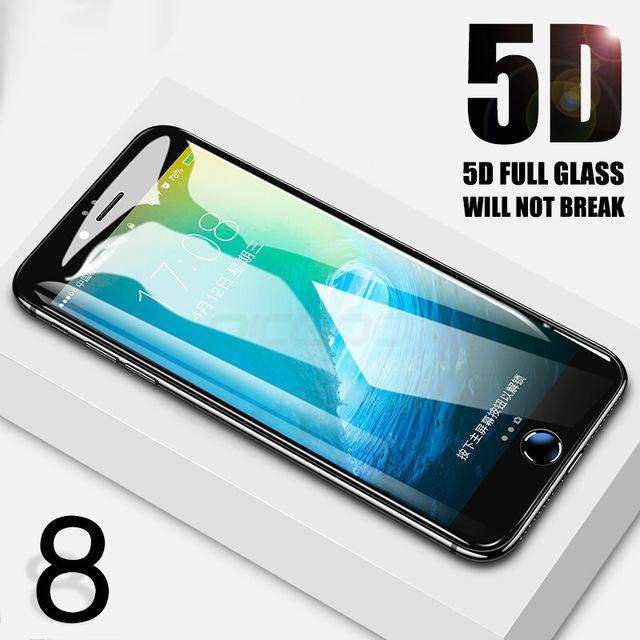 iPhone 8 5D Tempered Glass Screen Protector [100% Original]