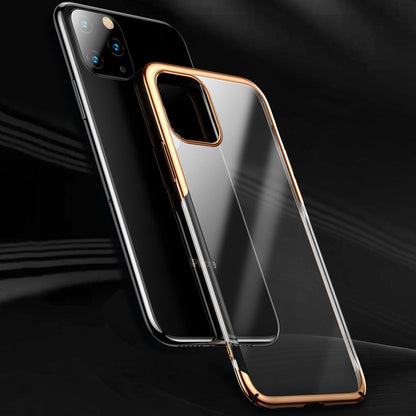 MK ® iPhone 11 Pro Max Baseus Ultra-Thin Clear Sparkling Edge Case