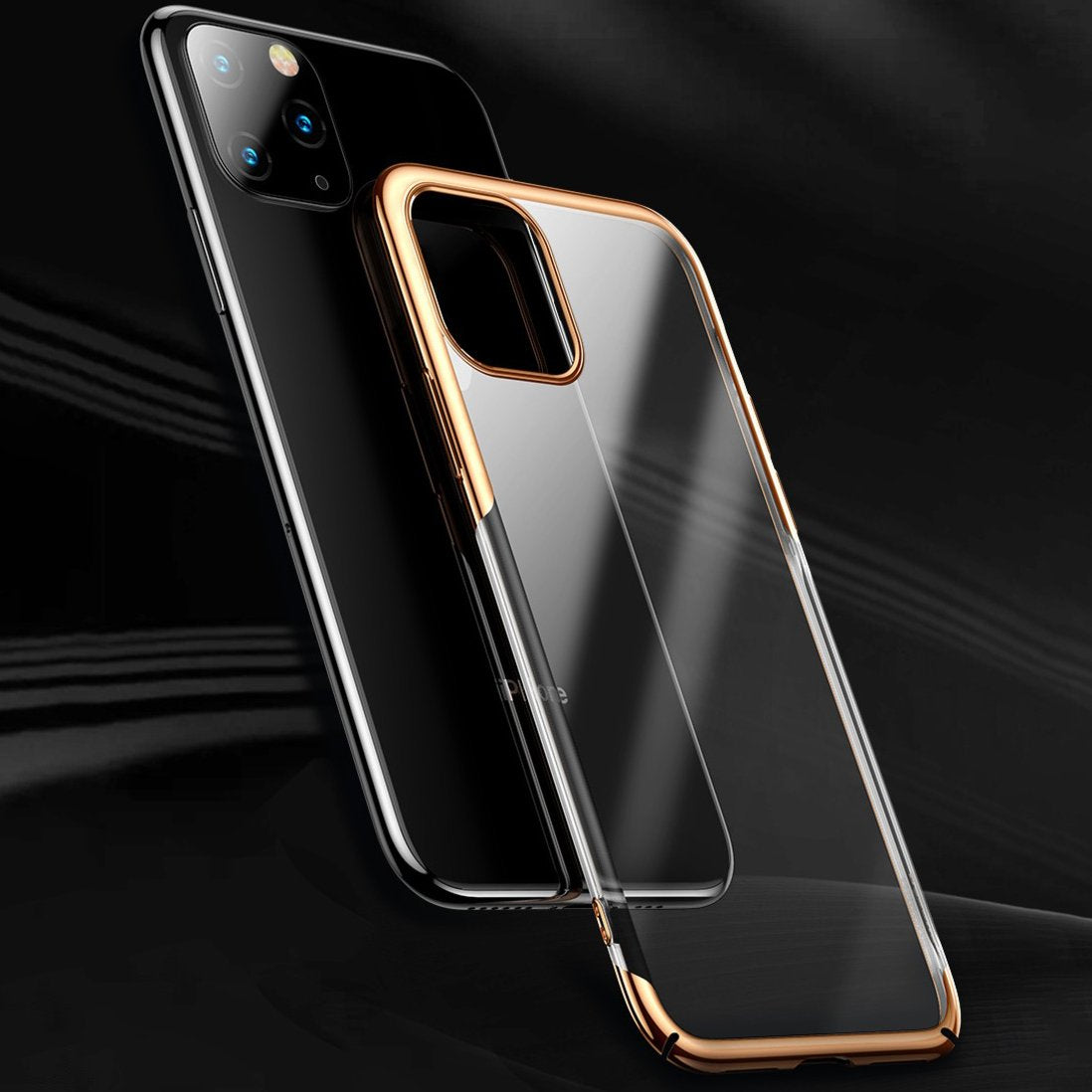 Baseus ® iPhone 11 Ultra-Thin Transparent Sparkling Edge Case