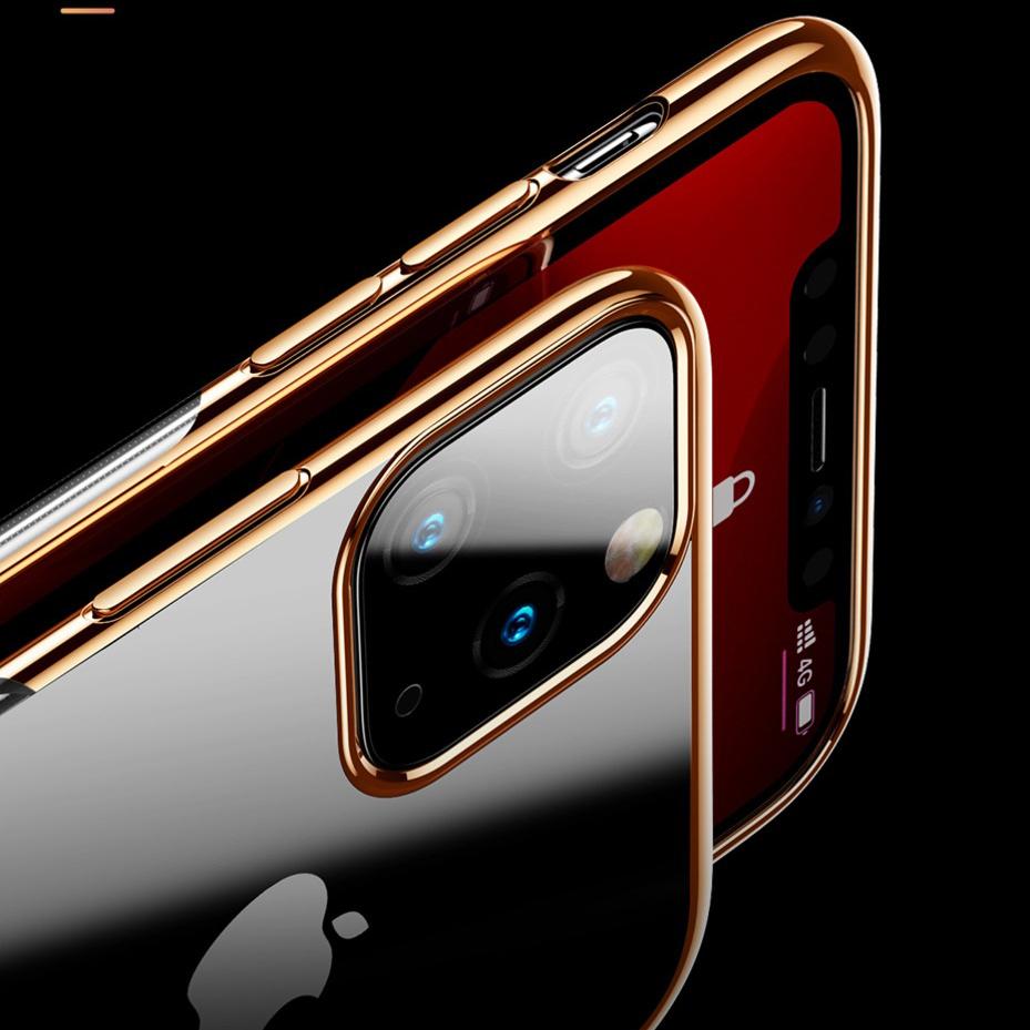 Baseus ® iPhone 11 Ultra-Thin Transparent Sparkling Edge Case