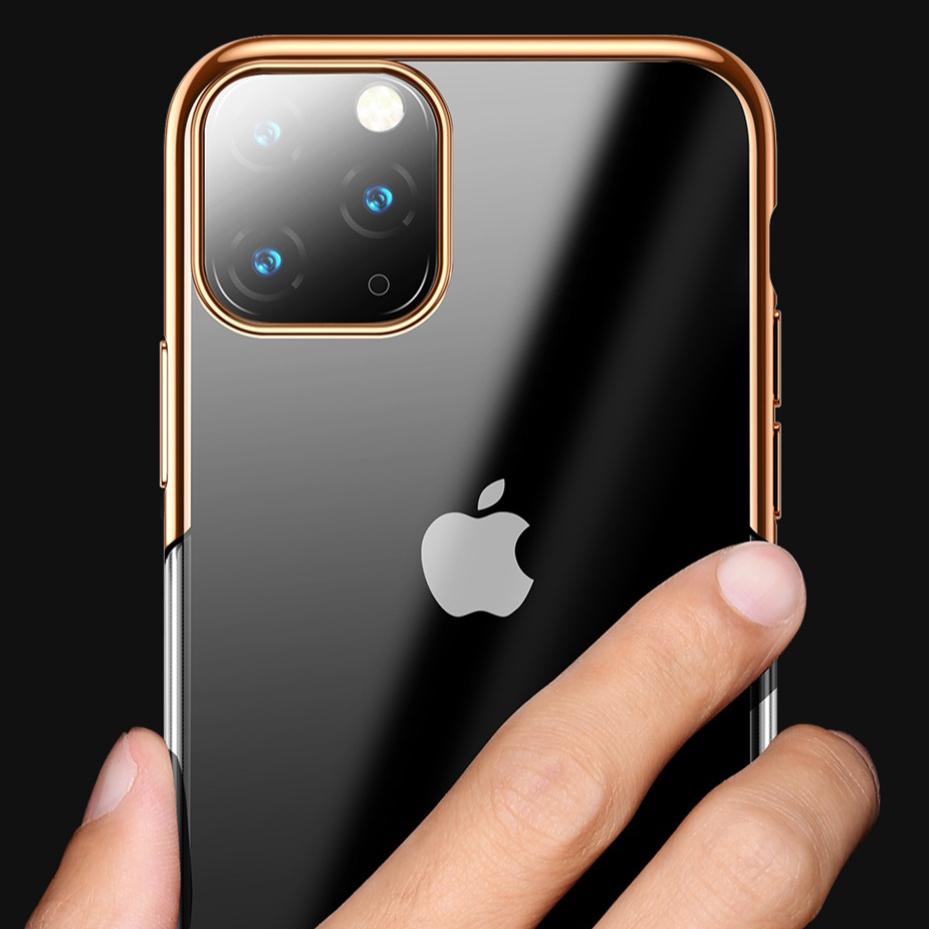Baseus ® iPhone 11 Ultra-Thin Transparent Sparkling Edge Case