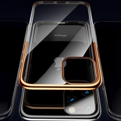 MK ® iPhone 11 Pro Max Baseus Ultra-Thin Clear Sparkling Edge Case