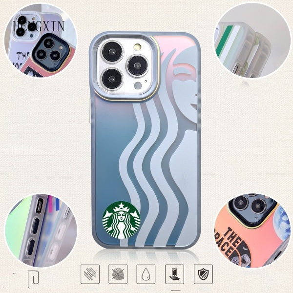 iPhone Hologram Shockproof Gradient Case