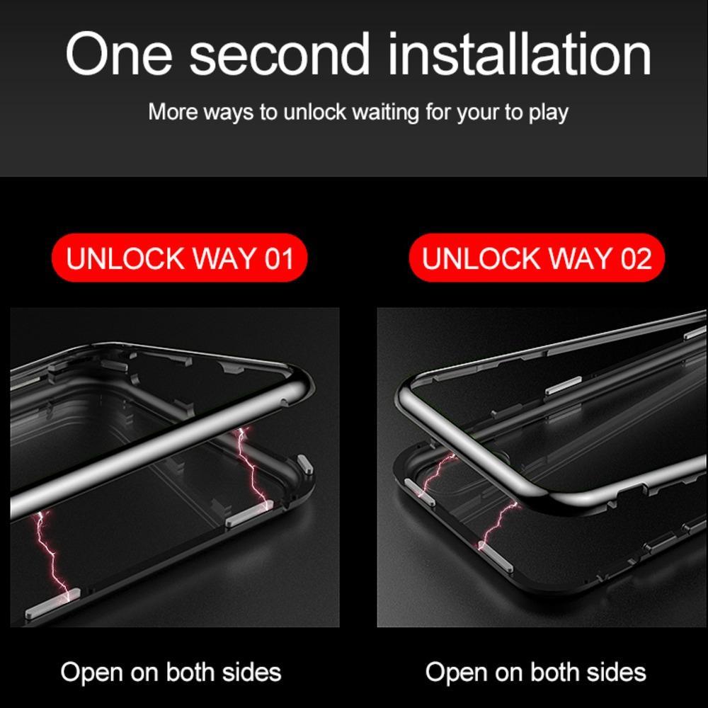 iPhone 11 Electronic Auto-Fit Magnetic Glass Case