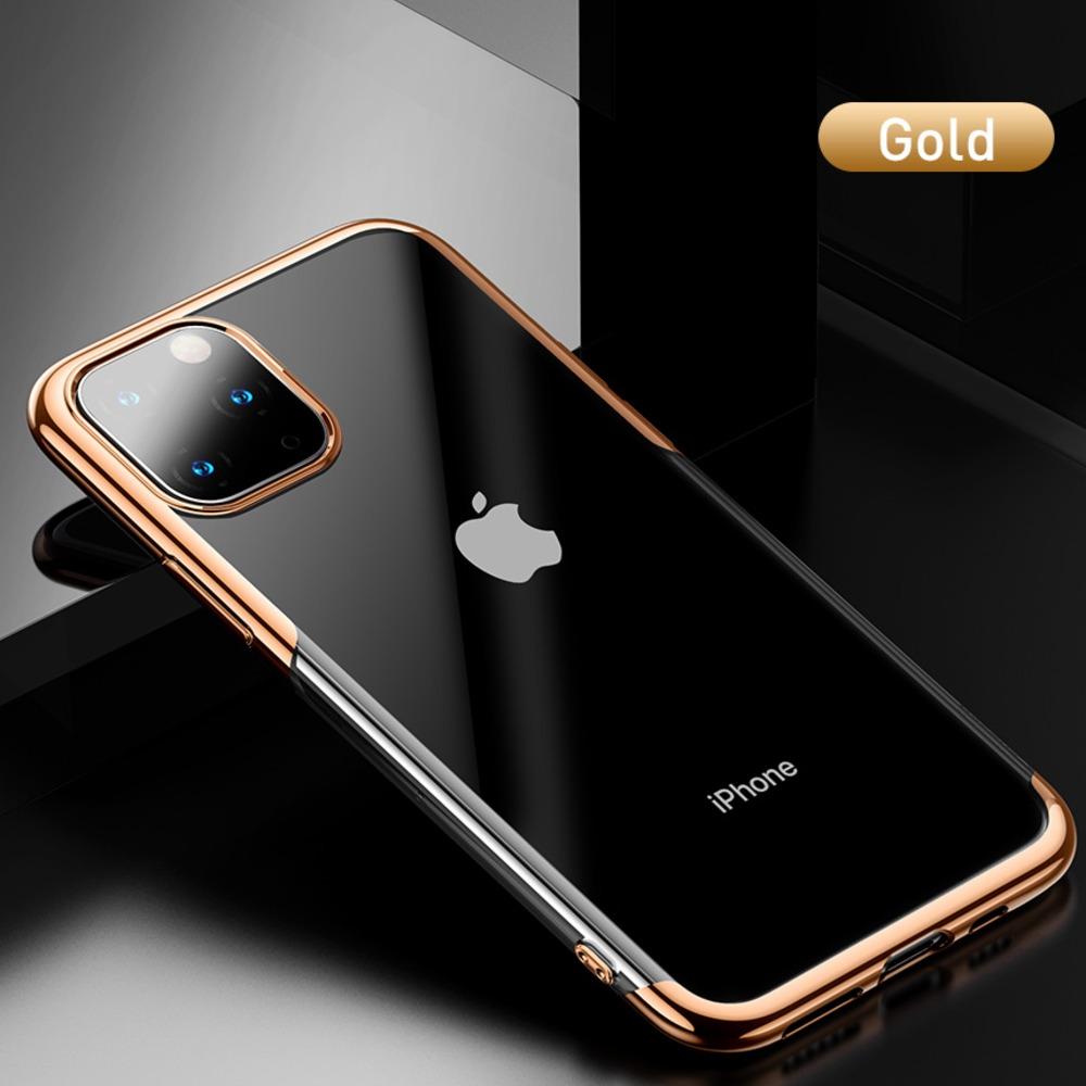 Baseus ® iPhone 11 Ultra-Thin Transparent Sparkling Edge Case