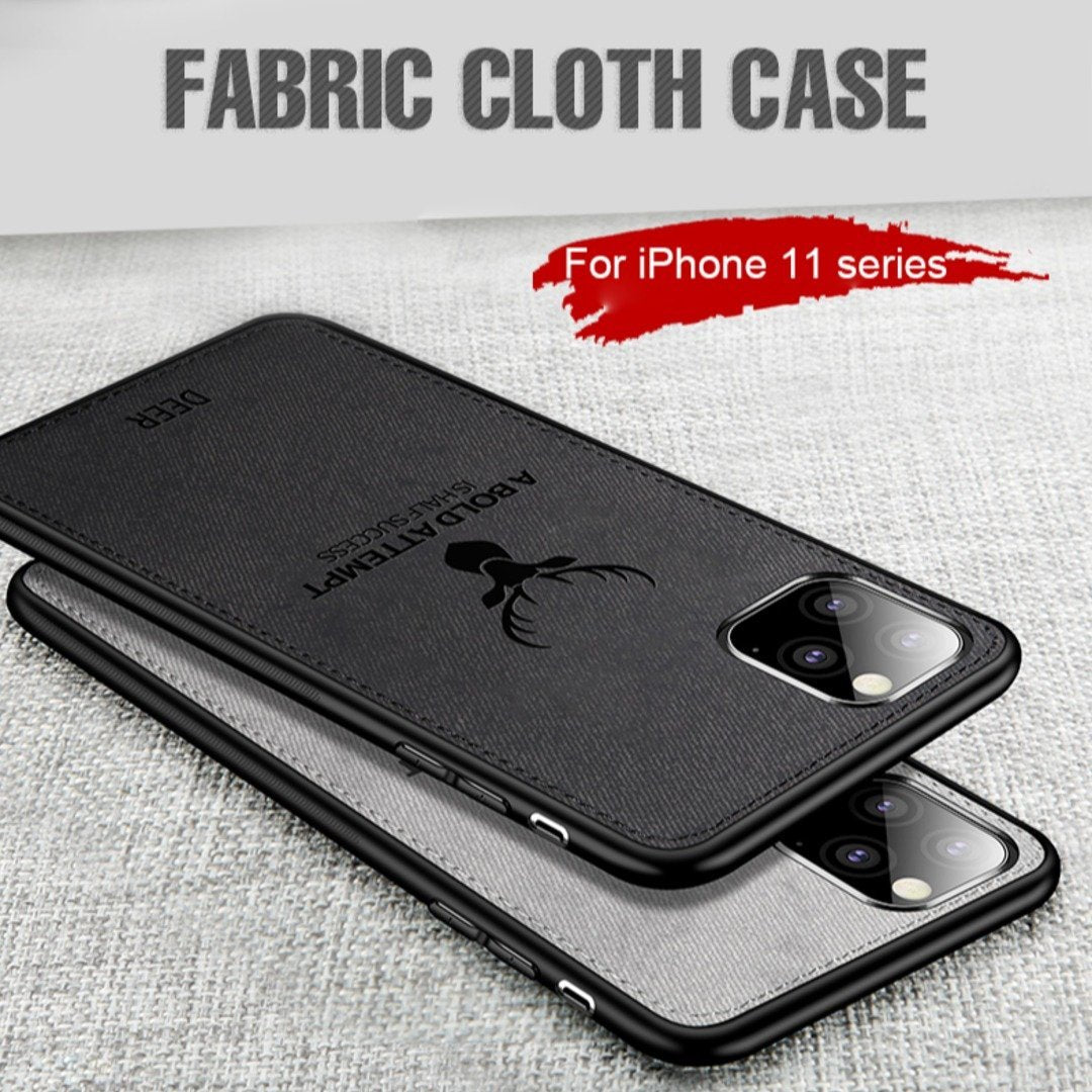 iPhone 11 (3 in 1 Combo) Deer Case + Tempered Glass + Earphones