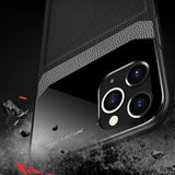 iPhone 11 Pro Sleek Slim Leather Glass Case