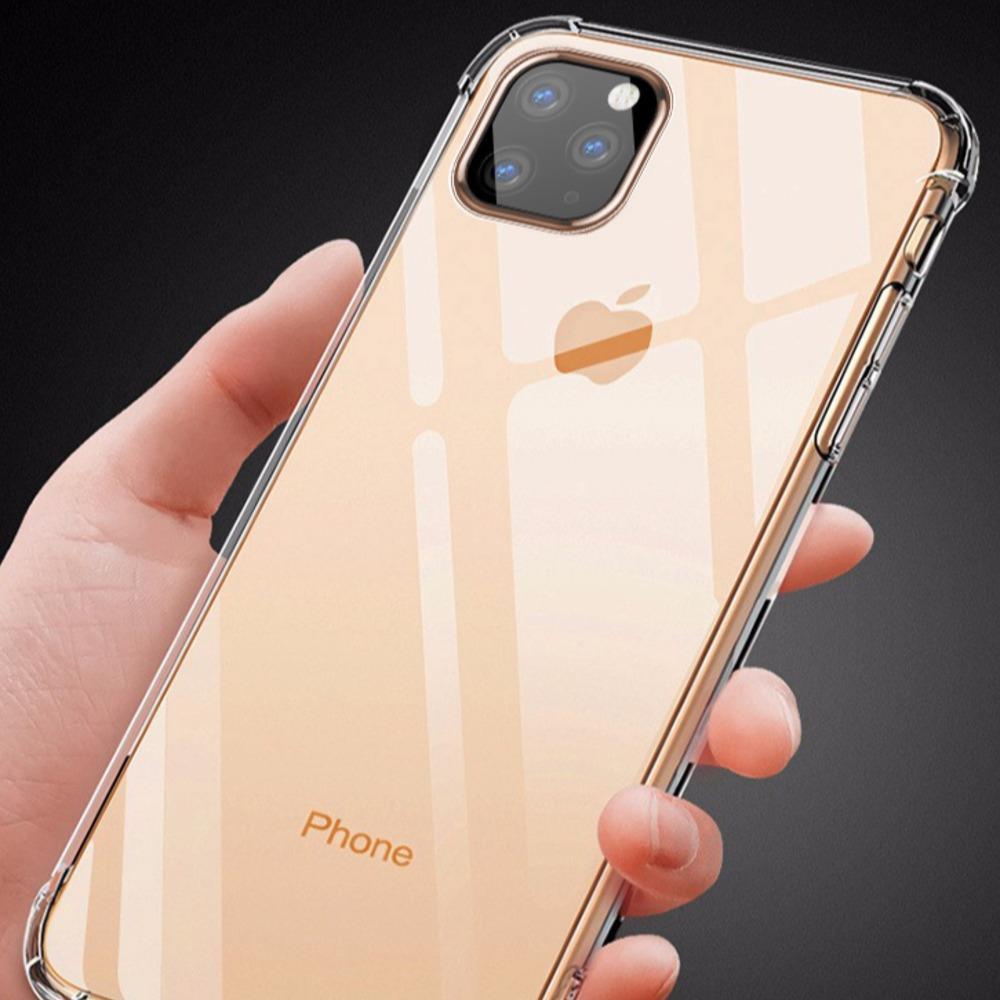 MK ® iPhone 11 Series Baseus Anti-Knock TPU Transparent Case