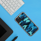 MK ® iPhone 11 Pro Max Raigor Inverse Army Pattern Shockproof Protective Case