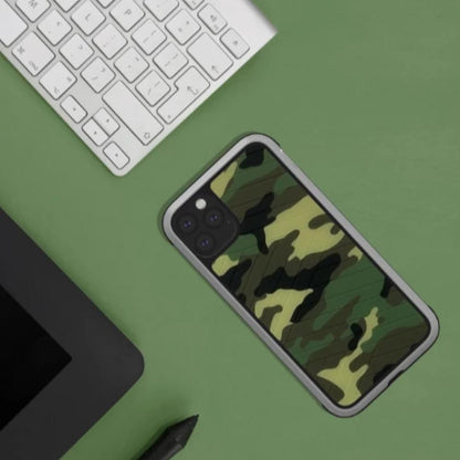 MK ® iPhone 11 Pro Max Raigor Inverse Army Pattern Shockproof Protective Case