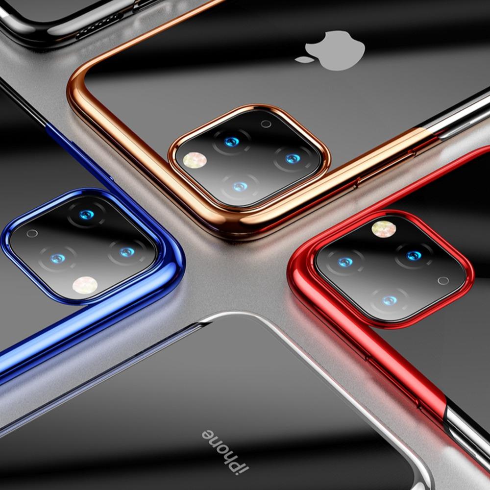 Baseus ® iPhone 11 Ultra-Thin Transparent Sparkling Edge Case