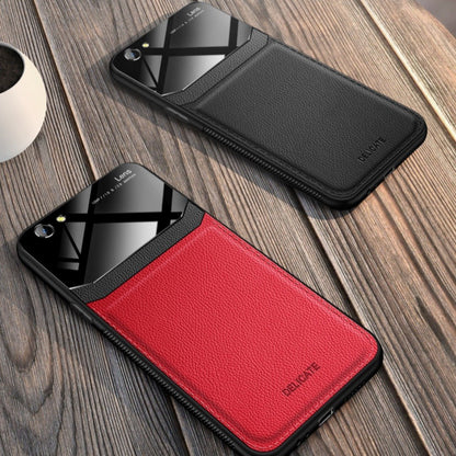 iPhone 7 Sleek Slim Leather Glass Case