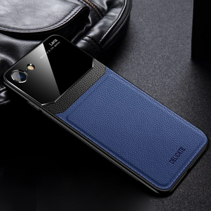 iPhone 7 Sleek Slim Leather Glass Case