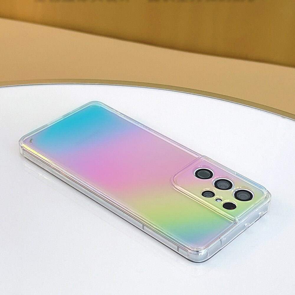 Galaxy S22 Series Gradient Aurora Clear Case