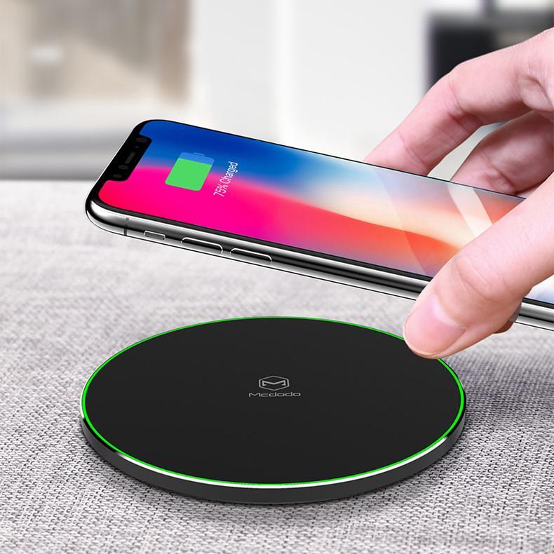 Mcdodo ® LED Indicator Wireless Charger (White)