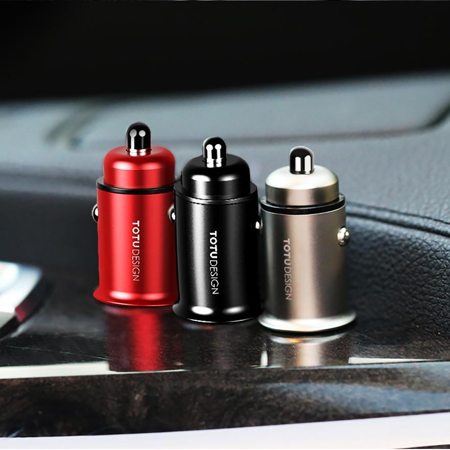 TOTU Design Smart Mini Dual USB Ports Fast Car Charger