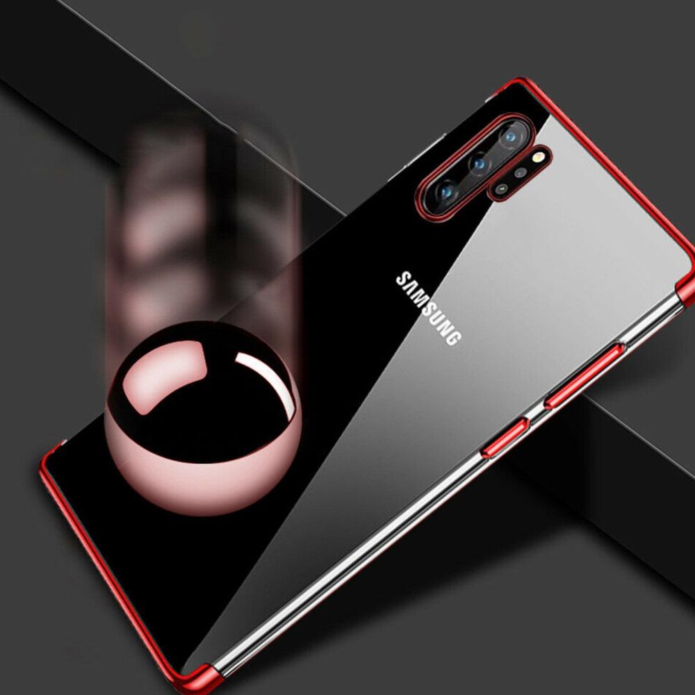 USAMS ® Galaxy Note 10 Silicone Transparent Glitter Case