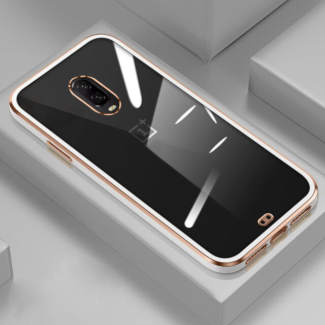 OnePlus 6T Electroplating Clear Shining Case