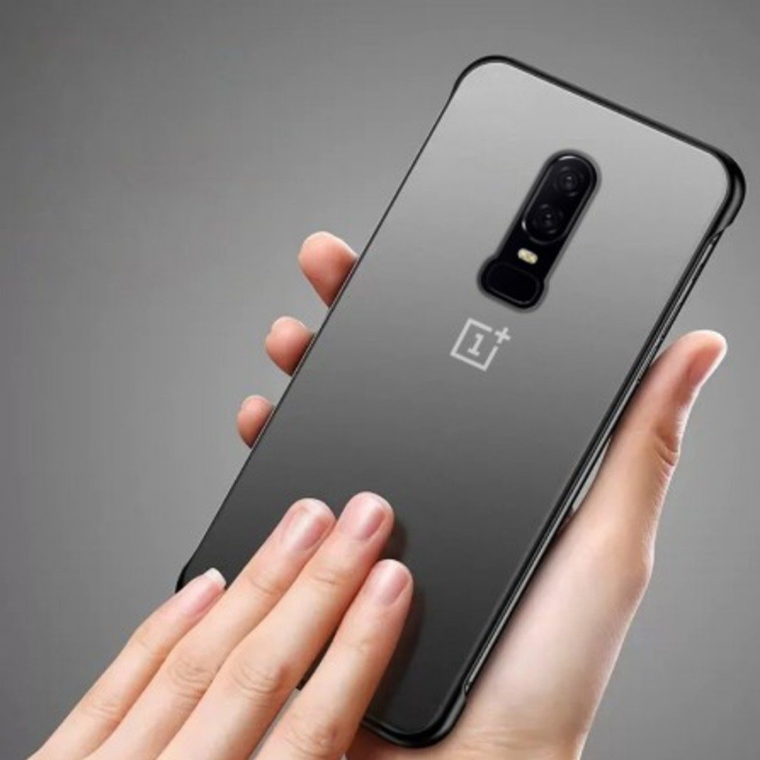 OnePlus 6 (2 in 1 Combo) Frameless Transparent Case + Lens Guard