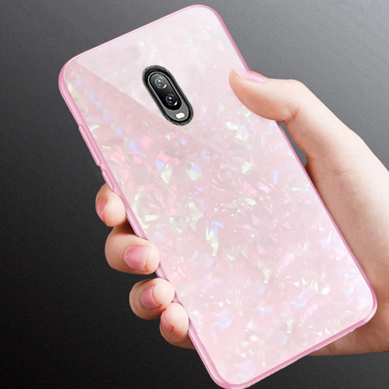 OnePlus 6T Dream Shell Series Textured Marble Case