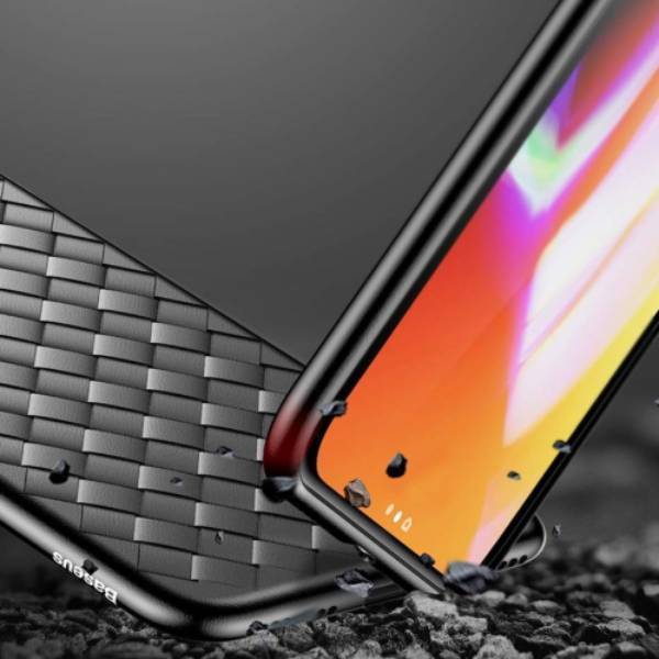 OnePlus 7 Ultra-thin Grid Weaving Case