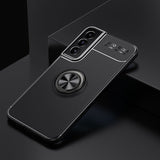 Galaxy S22 Series Metallic Finger Ring Holder Matte Case
