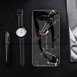 Galaxy S10 Classic Nature Elemental Textured Marble Case