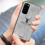 Galaxy S20 Deer Pattern Inspirational Soft Case (3-in-1 Combo)