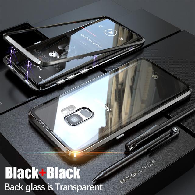 Galaxy Series Electronic Auto-Fit Magnetic Transparent Glass Case